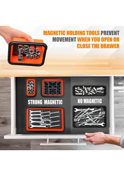 3 Farklı Boyutta Katlanabilir Silikon Manyetik Alet Tepsisi (Yurt Dışından) modelleri
