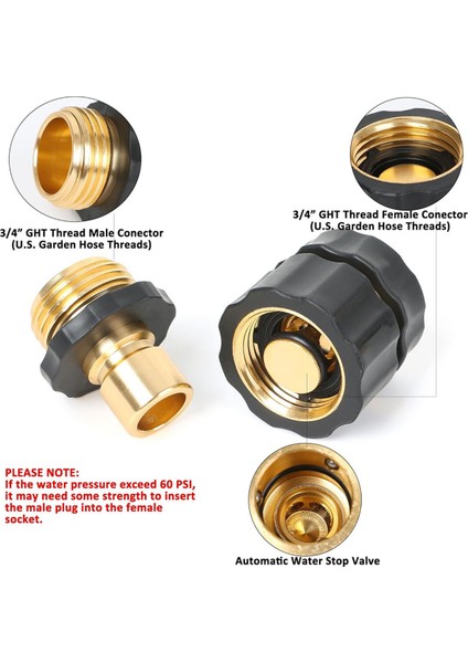 Su Durduruculu Bahçe Hortumu Hızlı Bağlantı Parçaları (Yurt Dışından) fırsatları
