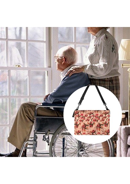 Polyester Kumaş Baskılı Tekerlekli Sandalye Çantası Elektrikli Tekerlekli Sandalye Yürüteç Çantası (Yurt Dışından) fırsatları