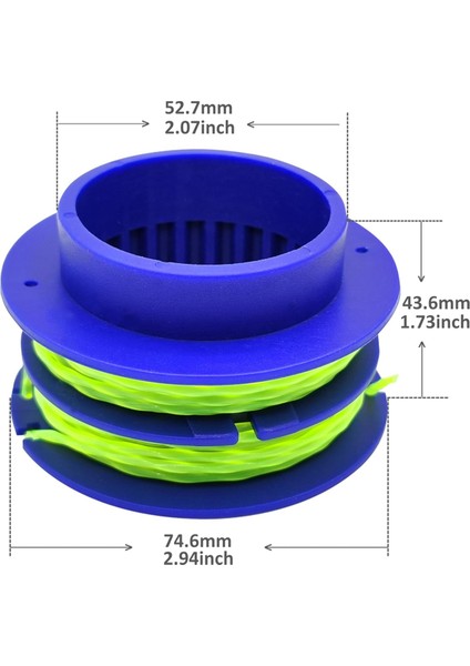 124-03 Makaralı Kesme Misinası 0,080 Inç 20 Ft 3'lü Paket, 24 Volt Için (Yurt Dışından) modelleri