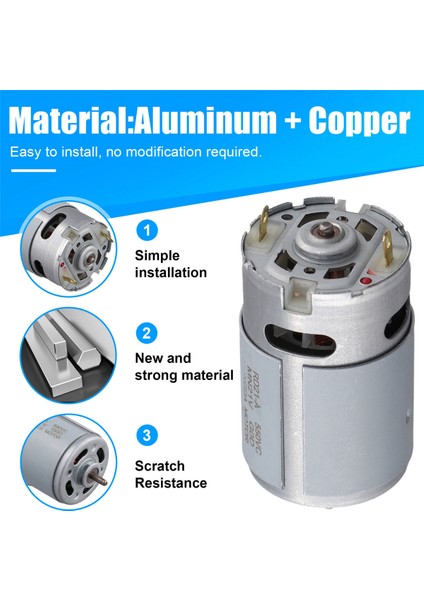 Yüksek Hızlı 550 Dc Motor 21V 21000RPM Çeşitli Uygulamalar Için Ideal (Yurt Dışından) indirimleri