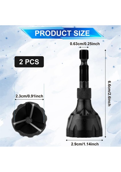 2 Adet Çapak Alma Dış Pah Kırma Aleti, 1/4 Inç Altıgen Şaft Çapak Alma (Yurt Dışından) fiyatları