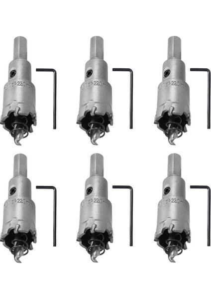 6 Adet Tungsten Karbür Delik Testeresi Paslanmaz Çelik/metal Delik Açacağı (Yurt Dışından)