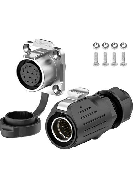 Endüstriyel Konnektör IP68 Hızlı Takmalı Dairesel Konnektör (12 Pin) (Yurt Dışından)