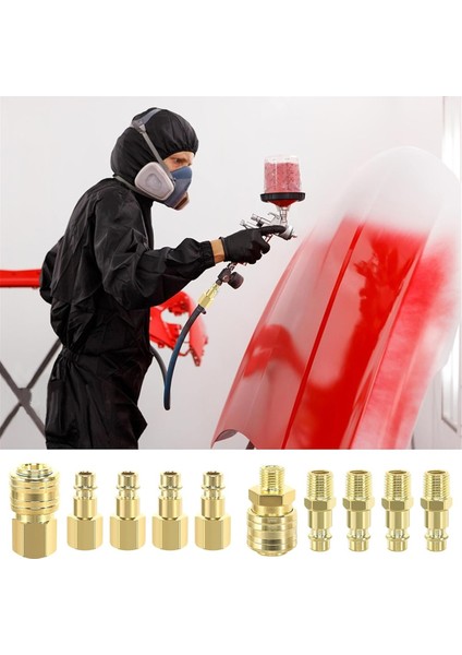 10 Adet Basınçlı Hava Bağlantısı 1/4 Inç Hızlı Bağlantı (Yurt Dışından) indirimleri