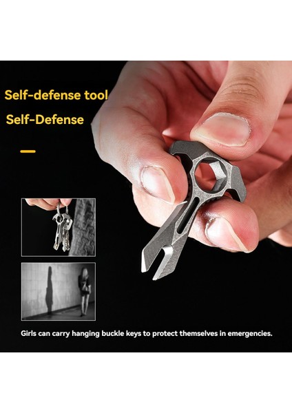 Wrench Tc4 Levye Anahtarlık Açık Teslimat Gadget Kendiliğinden Taş Yıkama (Yurt Dışından)