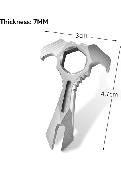 Wrench Tc4 Levye Anahtarlık Açık Teslimat Gadget Kendiliğinden Kumlama (Yurt Dışından)
