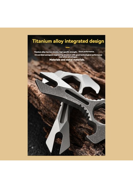 Wrench Tc4 Levye Anahtarlık Açık Teslimat Gadget Kendiliğinden Kumlama (Yurt Dışından)