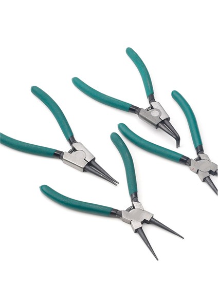 4 Adet Segman Pensesi Seti, 7 Inç Düz/eğik Çeneli, (Yurt Dışından)