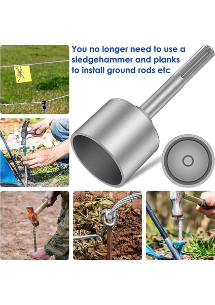 Sds Plus Döner Çekiç Matkaplar Için Topraklama Çubuğu Sürücüsü Metal (21MM) (Yurt Dışından)