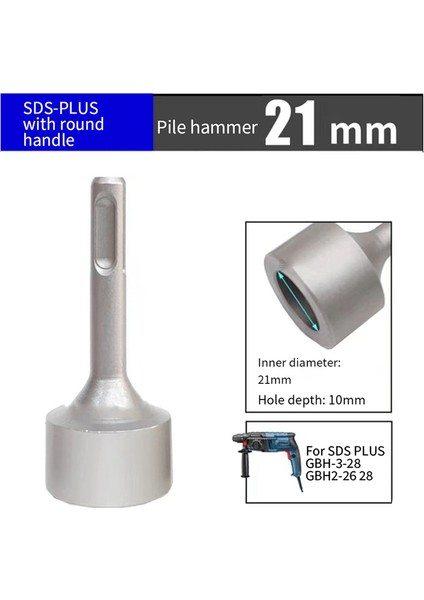 Sds Plus Döner Çekiç Matkaplar Için Topraklama Çubuğu Sürücüsü Metal (21MM) (Yurt Dışından)