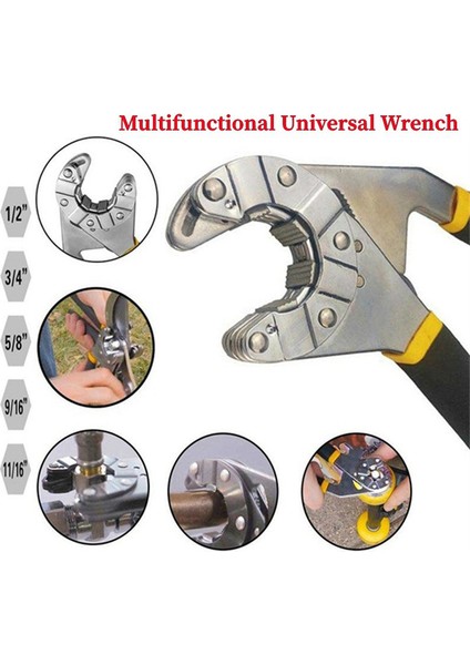 8 Inç Ayarlanabilir Üniversal Anahtar Kelepçe Makinesi Atölye Aracı (Yurt Dışından)