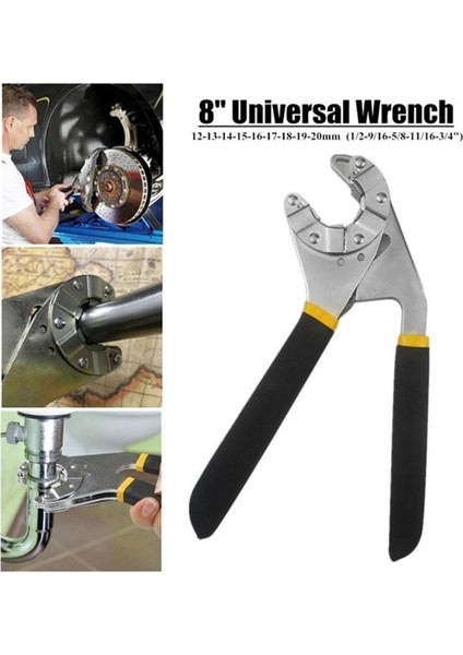 8 Inç Ayarlanabilir Üniversal Anahtar Kelepçe Makinesi Atölye Aracı (Yurt Dışından)