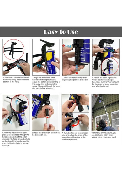 Sprey Kutusu Uzatma Direği Adaptörü Sprey Uzatma Direği Adaptörü B (Yurt Dışından)