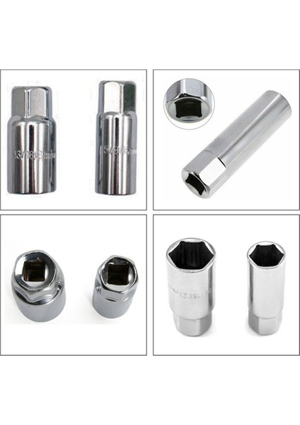 Buji Soket Anahtarı Seti Soket Anahtarı Kırmızı Saplı 4 Parça Set 16MM (Yurt Dışından)
