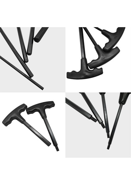 Siyah Saplı T Şeklinde Altıgen Anahtar 10 Parça Özel Şekilli T7-T40 (Yurt Dışından) modelleri