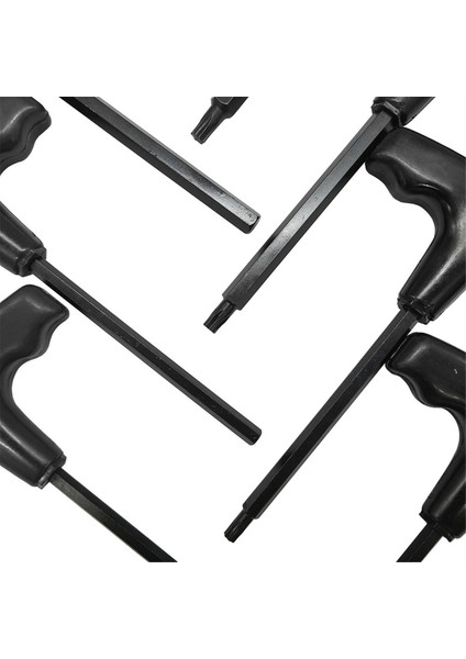 Siyah Saplı T Şeklinde Altıgen Anahtar 10 Parça Özel Şekilli T7-T40 (Yurt Dışından) indirimleri