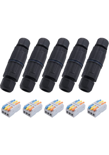 5 Adet IP68 Su Geçirmez Bağlantı Kutusu (Ac 250V, 16A) 4 Pin (Yurt Dışından)