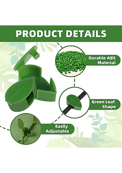 Tırmanıcı Bitkiler Için 30 Adet Bitki Klipsi, Bitki Sabitleme Cihazları (Yurt Dışından) fırsatları