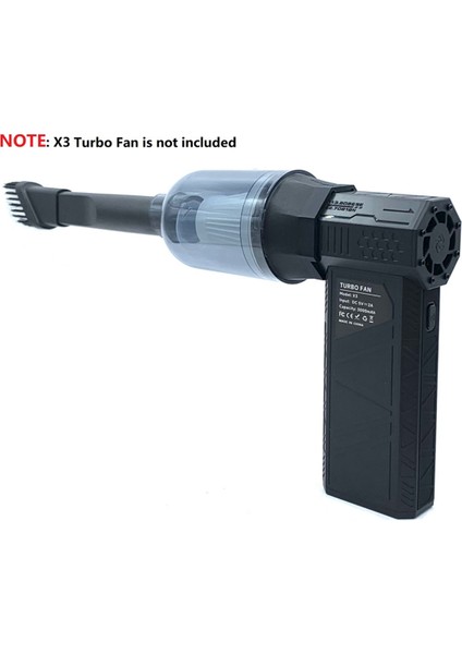 X3 Violent Turbo Fan Temizleme Tozu Arabası Için Vakumlu Temizleyici Nozul Seti (Yurt Dışından)