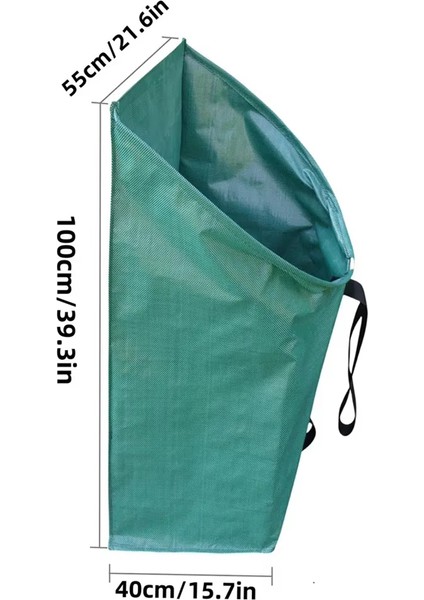 Çok Yönlü Atık Torbaları - Taşınabilir, Tekrar Kullanılabilir Yaprak Toplayıcı, 100X55X40CM (Yurt Dışından)