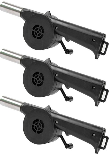 3 Adet El Barbekü Fanı Açık Barbekü Fanı Barbekü Için Hava Üfleyici (Yurt Dışından)