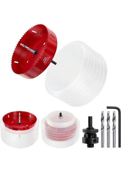 Gömme Işıklar Için 6,25 Inç Delik Testeresi, Toz Haznesi Takımıyla 6-1/4 Delik Testeresi (Yurt Dışından)