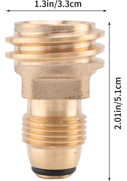 2 Adet Propan Gaz Adaptörü Pol Lp Tank Servisini Qcc1/tip1'e Dönüştürür (Yurt Dışından)