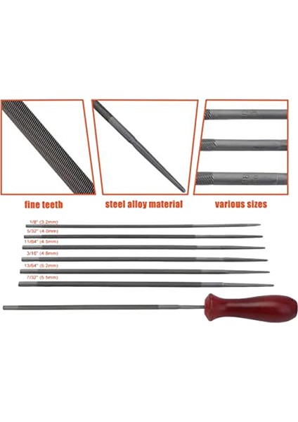 12 Paket Zincirli Testere Dosyası, Zincirli Testere Bileyici Seti (Yurt Dışından)