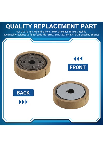 Od: 80 Mm, Montaj Deliği 15MM Kalınlık 18MM Debriyaj Uyumlu (Yurt Dışından) fırsatları