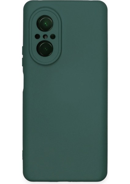 Huawei Nova 9 Se Kılıf Nano Içi Kadife Silikon - Koyu Yeşil Bstmy