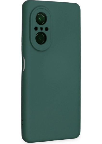 Huawei Nova 9 Se Kılıf Nano Içi Kadife Silikon - Koyu Yeşil Bstmy