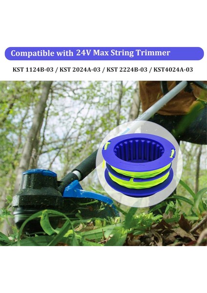 124-03 Makaralı Kesme Misinası 0,080 Inç 20 Ft 3'lü Paket, 24 Volt Için (Yurt Dışından)