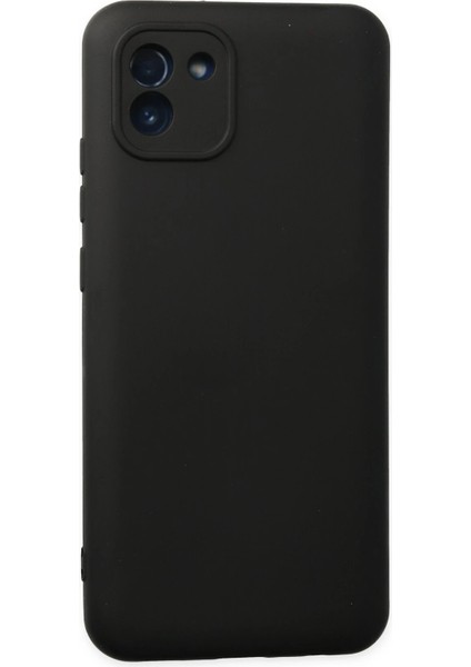 Samsung Galaxy A03 Kılıf Nano Içi Kadife Silikon - Siyah Bstmy