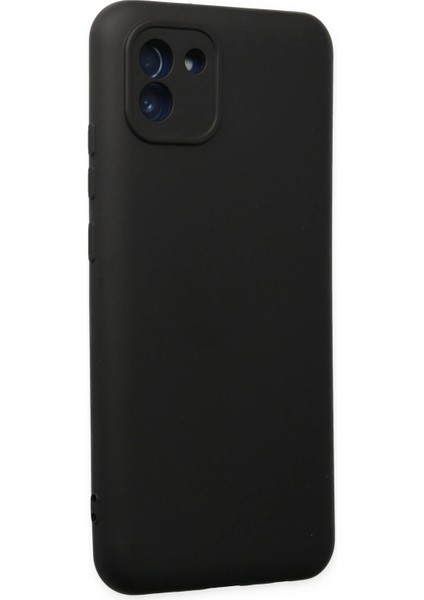 Samsung Galaxy A03 Kılıf Nano Içi Kadife Silikon - Siyah Bstmy