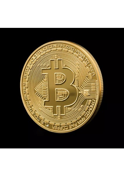 Bitcoin Metal Hatıra Parası, 40MM. Çapında Metal