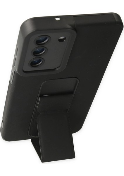 Samsung Galaxy S21 Fe Kılıf Mega Standlı Silikon - Siyah Bstmy modelleri