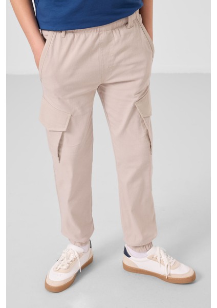 Taş Standart Fit Dokuma Hafif Esnek Chino Erkek Çocuk Pantolon - 11271