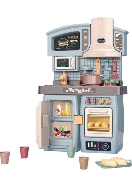 Çocuk Mutfak Playset Eğitim Oyuncakları Doğum Günü Mavisi Için Gerçekçi Oyuncaklar Yemek (Yurt Dışından) fiyatları