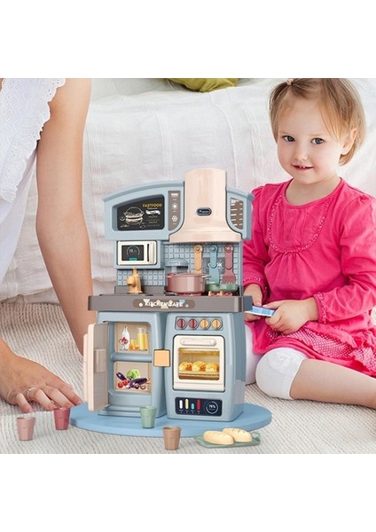 Çocuk Mutfak Playset Eğitim Oyuncakları Doğum Günü Mavisi Için Gerçekçi Oyuncaklar Yemek (Yurt Dışından) modelleri