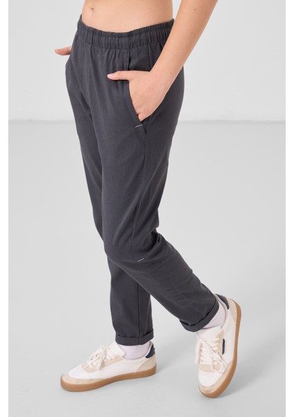Gri Standart Fit Dokuma Hafif Esnek Chino Erkek Çocuk Pantolon - 11272