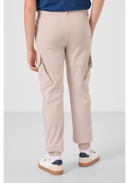 Taş Standart Fit Dokuma Hafif Esnek Chino Erkek Çocuk Pantolon - 11271