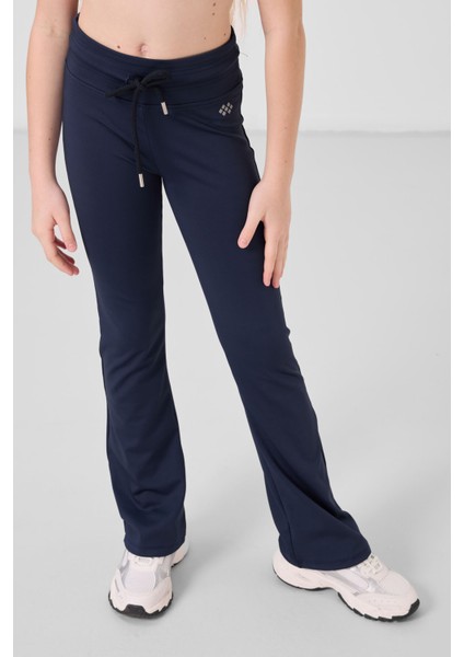 Indigo Esnek Standart Fit Basic Performans Ispanyol Paça Kız Çocuk Tayt - 75193