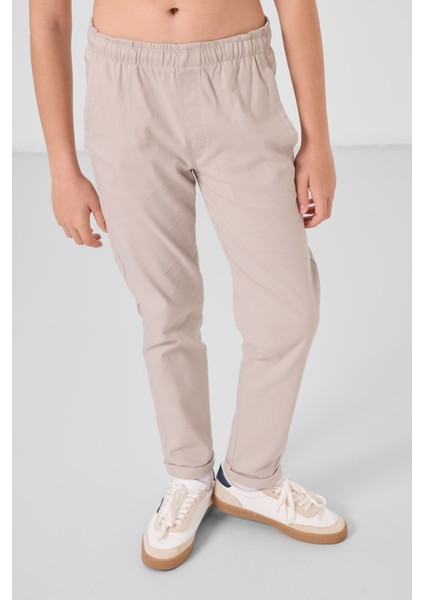 Taş Standart Fit Dokuma Hafif Esnek Chino Erkek Çocuk Pantolon - 11272