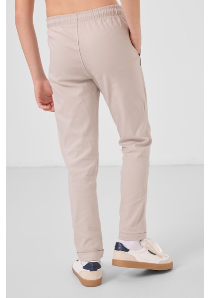 Taş Standart Fit Dokuma Hafif Esnek Chino Erkek Çocuk Pantolon - 11272