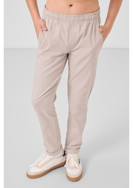 Taş Standart Fit Dokuma Hafif Esnek Chino Erkek Çocuk Pantolon - 11272