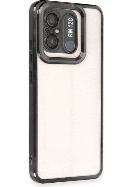 Xiaomi Redmi 12C Kılıf Slot Silikon - Siyah Bstmy