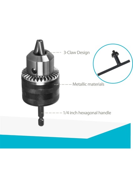 763198-1 Matkap Ucu Adaptörü 3/8 Inç, Elektrikli Matkap Adaptörü (Yurt Dışından)