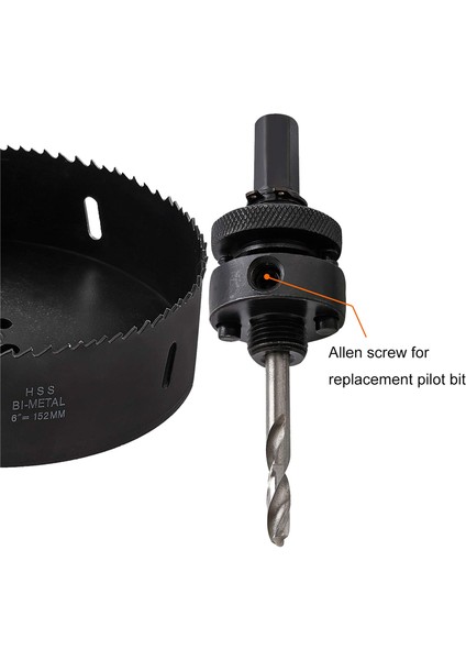 6 İNÇ/152MM Delik Testeresi Ağır Hizmet Tipi Bimetal Hss Delik Testeresi (Yurt Dışından)