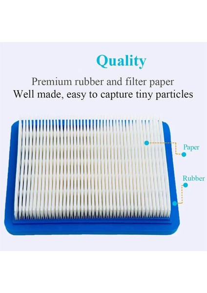 Çim Biçme Makinesi Kare Filtre Hava Filtresi 491588 (Yurt Dışından)